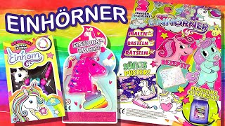 Ich liebe Einhörner  Magazin Nr 19 mit Einhorn Armband  EinhornKacke amp GummiHase [upl. by Ludlew]