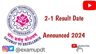 Jntuh 21 Results Update 2024  Date Announced jntuh examupdt [upl. by Notrom]