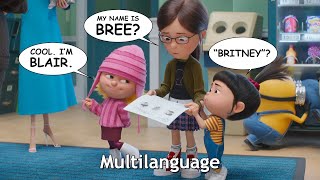 Margo Edith and Agnes get new identities Multilanguage  Despicable Me 4 UPDATE 2 [upl. by Ocirnor]