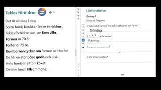 Läsförståelse Tekles föräldrar måndag 14 oktober [upl. by Bilski943]