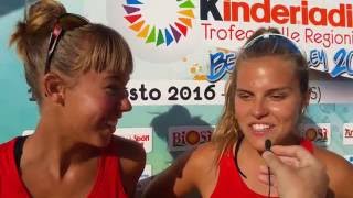 Trofeo delle RegioniKinderiadi Anna Piccoli e Carolina Ferraris Lombardia [upl. by Leirej]