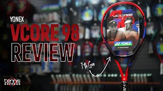 Yonex VCORE 98 7th Gen Racquet Review  Tennis Express [upl. by Brett]