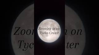 Zooming in on Tycho Crater space moon universe shorts [upl. by Nirro196]