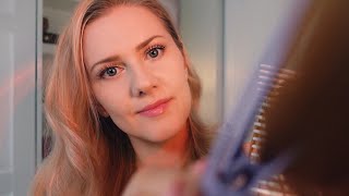 Hair brushing and Hair Clips to Help you Sleep 🕊️ ASMR Whisper [upl. by Jb]