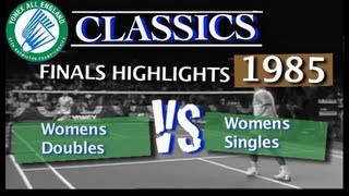 Classic All England Open Badminton womens doubles and womens singles finals [upl. by Harmonia]