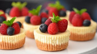 Easy Mini Cheesecakes Recipe [upl. by Gaillard158]