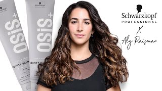 The Secret to Aly Raismans Frizzfree Curls OSiS by Schwarzkopf Professional [upl. by Ellenrahc]