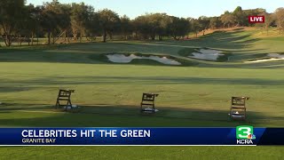 Cedric the Entertainer Mitch Richmond among celebrities at the Celebrity Golf Classic in Granite [upl. by Drolet]