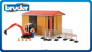 Bruder Toys bworld Construction Machine Hall 62020 [upl. by Maurilia]