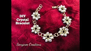 Latest Fashion Bracelet with Jump rings and crystals [upl. by Amil]