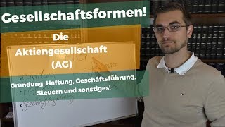 Die Aktiengesellschaft im Überblick  Die Steuern und Gründung der AG [upl. by Cid]