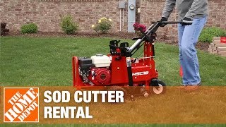 Pro Sod Cutter Rental  The Home Depot Rental [upl. by Cissie907]