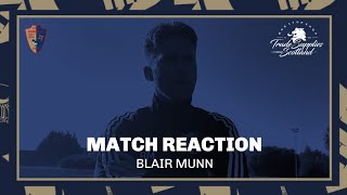 Match Reaction  Blair Munn assesses a 41 win over Broxburn Athletic [upl. by Huei304]