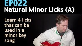 Minor Key and Minor Scale Guitar Lesson in A  EP022 [upl. by Ynnub29]