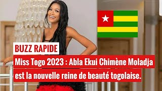 Miss Togo 2023 Abla Ekui Chimène Moladja est la nouvelle reine de beauté togolaise [upl. by Adniram15]