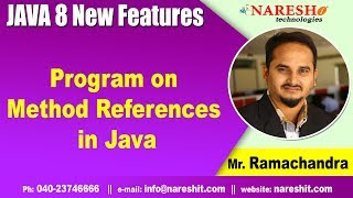 Java 8 New Features  Program on Method References in Java  Core Java Tutorials  by MrRamaChandra [upl. by Nerte]