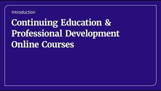 Introduction to Kaplans Continuing Education and Professional Development Online Courses [upl. by Braun124]