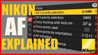 Nikon Auto Focus Settings [upl. by Candra]