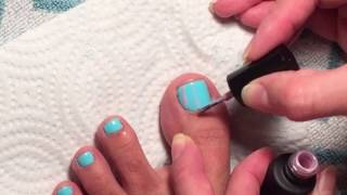 gel toenails using sensationail [upl. by Sesiom]