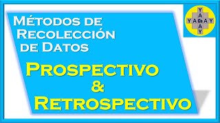 Diferencia entre Prospectivo y Retrospectivo [upl. by Annahgiel]