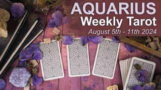 AQUARIUS WEEKLY TAROT READING quotA MAJOR TRANSITION amp A SUPPORTIVE OFFERquot August 5th to 11th 2024 [upl. by Ciryl]