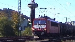 Umgeleitete Güterzüge Deutsche Bahn Okt 2003  Güterzüge in SiegenOst KBS 445 [upl. by Letizia926]