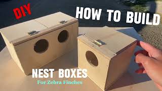 DIY Finch Nest Box  How To Build Nest Box For birds Tutorial [upl. by Monica]