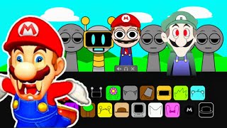 💥Mario Plays Sprunki Incredibox Mod  Sprunki Concept Mario and Weegee [upl. by Nyladnewg]