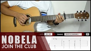 TAB quotNobelaquot by Join The Club Fingerstyle Lesson  Playthrough [upl. by Notlem324]