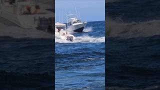 Boats Pass Just Past The Point Pleasant Beach Jetties [upl. by Josefina]