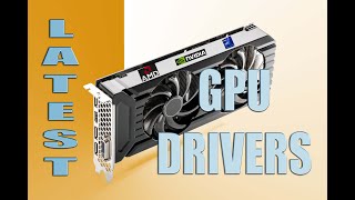 🔴 Latest GPU Driver Update  Nvidia AMD Intel [upl. by Odraleba]