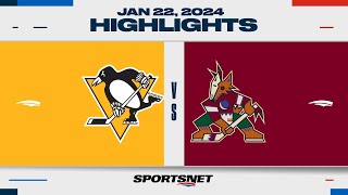 NHL Highlights  Penguins vs Coyotes  January 23 2024 [upl. by Nnaesor100]