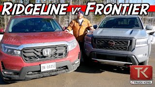 Nissan Frontier vs Honda Ridgeline  Which is the Better Midsize Truck [upl. by Einial]