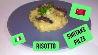 Risotto mit shiitake Pilze getrocknete Rezepte Tipps zum kochen einfach [upl. by Myrlene365]