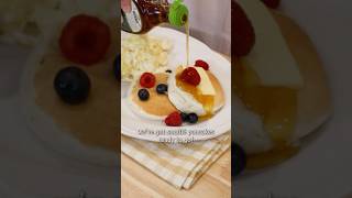 Soufflé pancakes for perfect weekends🥞 food easyrecipes cooking [upl. by Damarra31]