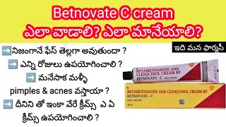 betnovate c cream in telugu  uses sideeffects precautions etc [upl. by Sayce]