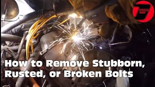 How to Remove a Broken Water Pump Bolt and How to Remove a Sheared Bolt With Heat And A Welder [upl. by Ecertak]