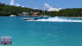 Live Replay  Around The Island Powerboat Race Start at Ferry Reach Aug 12 2018 [upl. by Llenahs]