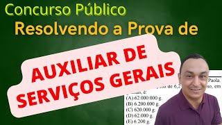 MATEMÁTICA Questões Concursos Anteriores Nível Fundamental AUXILIAR SERVIÇOS GERAIS [upl. by Atilef]