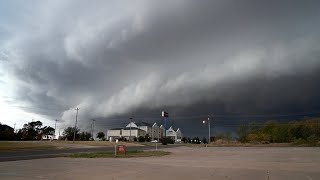 103024 Massive PDS Severe Thunderstorm impacting Mulhall Oklahoma  80mph wind gusts amp large hail [upl. by Sybil]