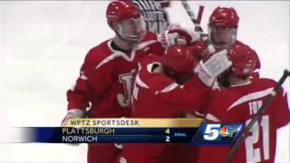 Plattsburgh and Norwich square off in DIII hockey [upl. by Pilloff985]