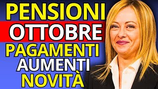 Pagamento Pensioni Ottobre 2024 Date Aumenti e Cedolino Completo [upl. by Codee]