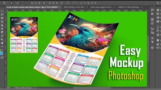 Custom Matter Mockup In Photoshop  Calendar Mockup [upl. by Cogn]