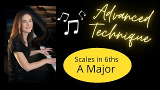 Piano Scales in 6ths A Major how to play [upl. by Uttica]