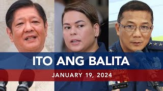 UNTV Ito Ang Balita  January 19 2024 [upl. by Hannie]