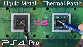 PS4 Pro Liquid Metal vs Thermal Paste [upl. by Cressida]