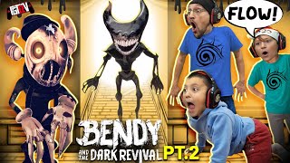 INK DEMON amp Slicer Team Up Teleport Now Bendy and the Dark Revival FULL Chapter 2 Gameplay [upl. by Kama]