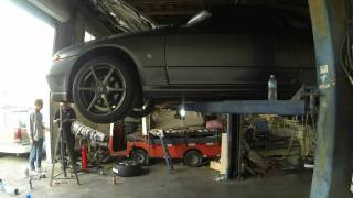 NISMO R32 Clutch Change Video  Importavehiclecom [upl. by Aneekan]