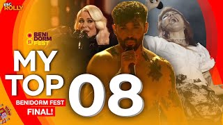 🇪🇸 Benidorm Fest 2024  FINAL  My Top 8 Spain Eurovision 2024 [upl. by Yokoyama]