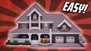 Minecraft How To Build A Large Modern House Tutorial 22 [upl. by Cordelie414]